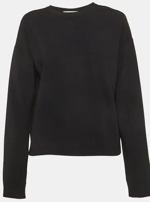 Valentino Black Stretch Knit Plated Detail Sweater M