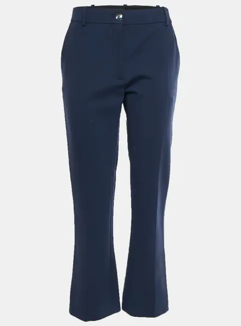 Valentino Blue Wool Flared Pants M