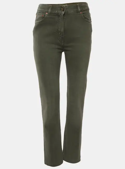 Valentino Green Denim Straight Fit Jeans S/Waist 26"