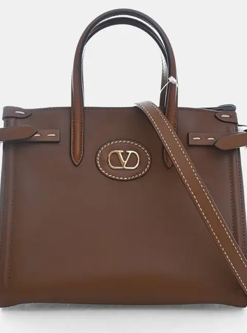 Valentino Antibes Small Calfskin Leather Bag