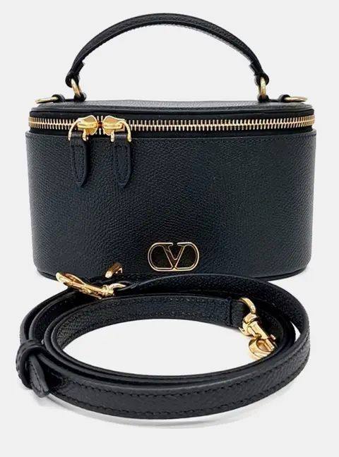Valentino Multicolor Leather V-logo Mini Vanity Bag