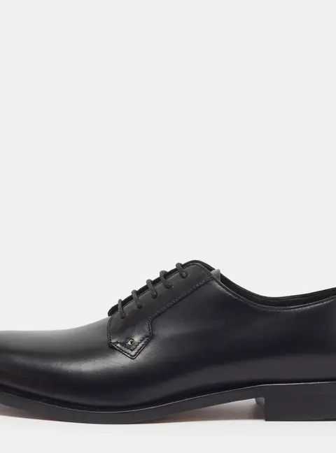 Valentino Rockstud Size 40 Black Leather Oxfords