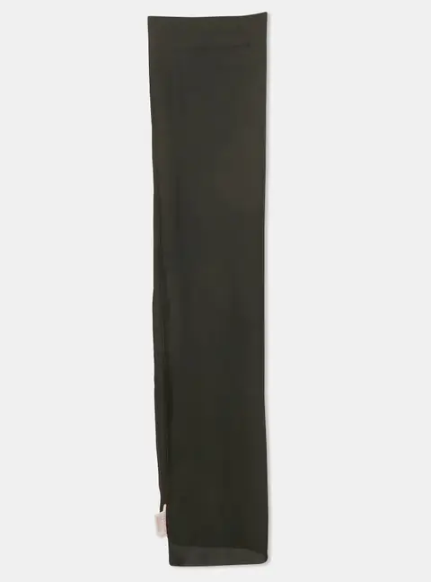 Valentino Black Silk Crepe Stole