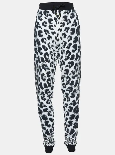Versus Versace White Leopard Print Leggings S