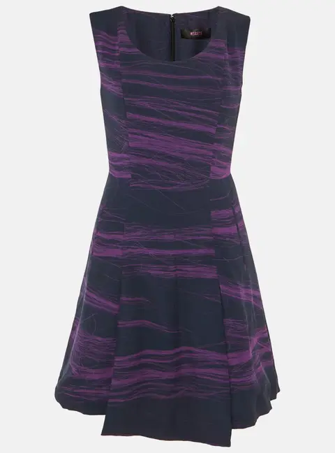 Versus Versace Navy Blue Crepe Sleeveless Dress M