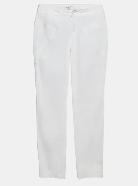 Versace Jeans Couture White Cotton Trousers S