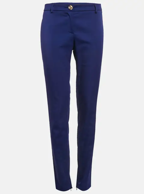 Versace Jeans Blue Stretch Cotton Skinny Pants M