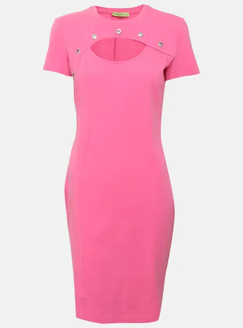 Versace Jeans Pink Jersey Mini Dress M