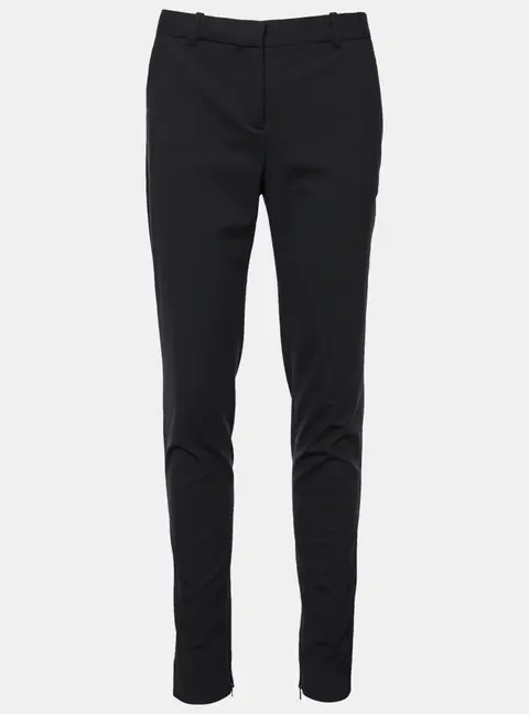 Versace Black Stretch Wool Tailored Trousers M