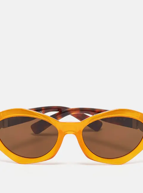 Versace Orange/Black MOD.4334 Medusa Oval Sunglasses
