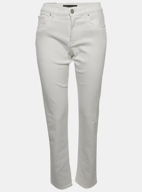 Versace White Denim Finn Fit Jeans M/Waist 30"