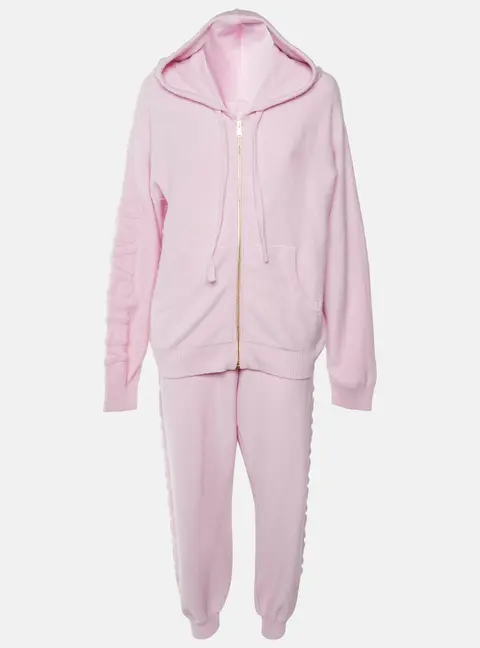 Versace Pink Wool & Cashmere Track Suit L