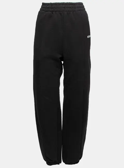 Vetements Black Rib Knit Elasticized Waist Trousers M