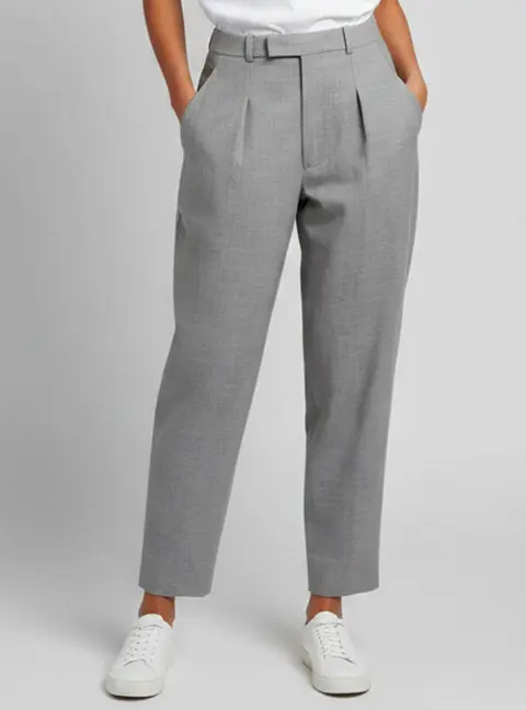 Wardrobe.NYC Grey Wool HB Tailored Trousers XS