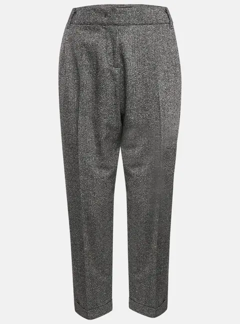 Weekend Max Mara Grey Wool Formal Trousers M