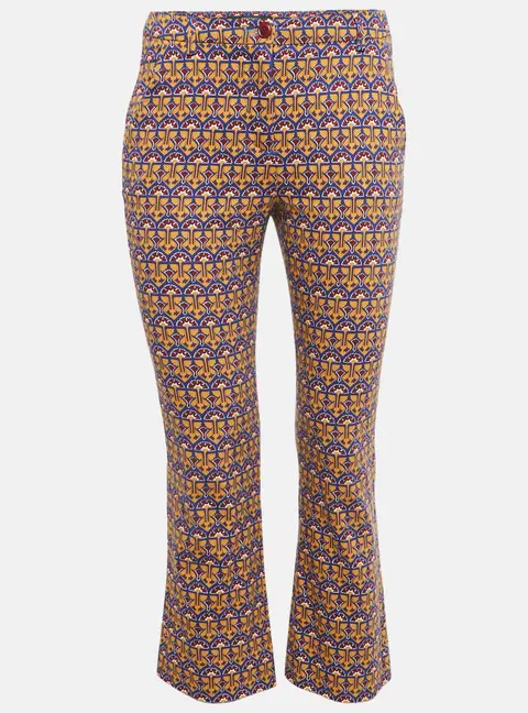 Weekend Max Mara Multicolor Printed Cotton Capri Pants S