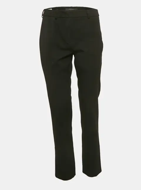Weekend Max Mara Black Gabardine Trousers S