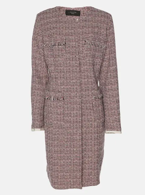 Weekend Max Mara Multcolor Tweed Button Front Jacket M