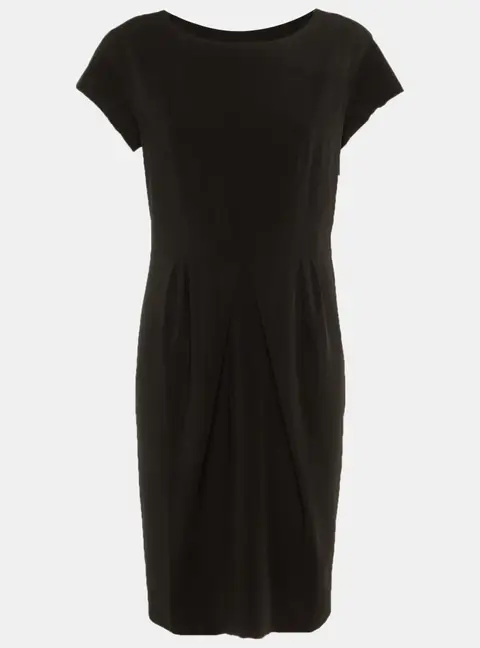 Weekend Max Mara Black Crepe Midi Dress L