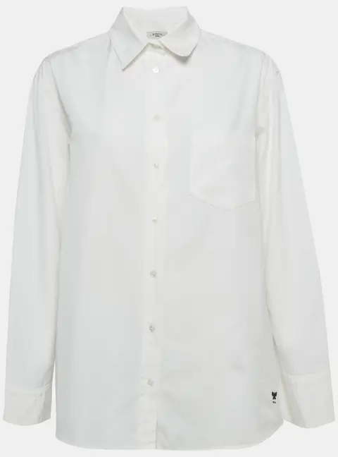 Weekend Max Mara White Cotton Long Sleeve Shirt S