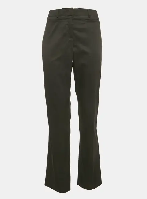 Weekend Max Mara Black Gabardine Wide Trouser L