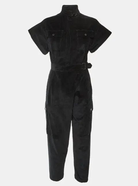 Weekend Max Mara Black Corduroy Jumpsuit S