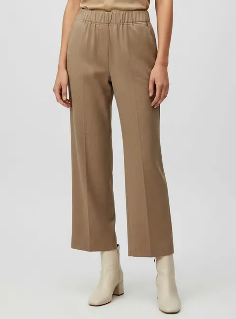 Weekend Max Mara Beige Wool Regular Fit Pants S