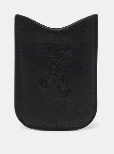 Yves Saint Laurent Black Leather Porte Blackberry Cover