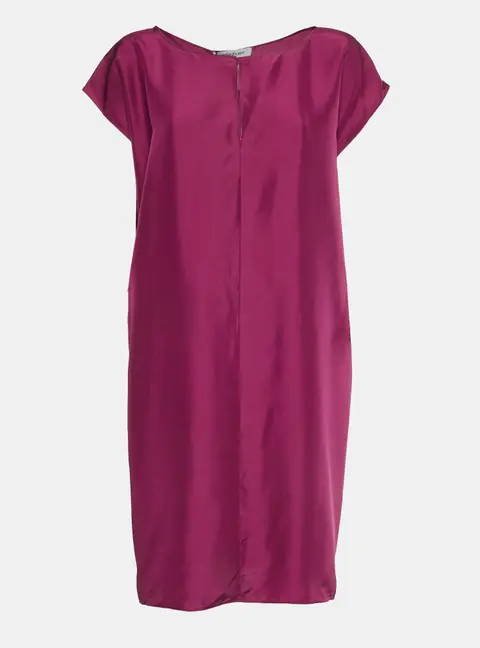 Yves Saint Laurent Pink Draped Cutout Dress L