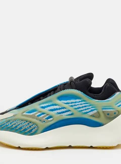 Yeezy x Adidas Blue/White Knit Fabric Yeezy 700 V3 Arzareth Sneakers Size 38