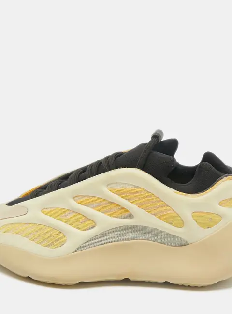Yeezy x Adidas Yeezy 700 Size 36.5 Yellow Knit Fabric, Mesh and Rubber Low Top Sneakers