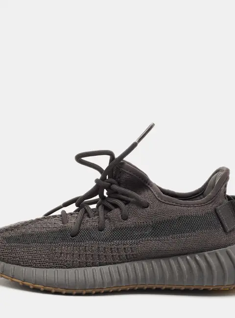 Yeezy x Adidas Boost 350 V2 Size 37.5 Dark Grey Knit Fabric Low Top Sneakers