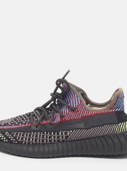 Yeezy x Adidas Boost 350 V2 Yecheil (Non-Reflective) Size 40 Multicolor Knit Fabric Low Top Sneakers