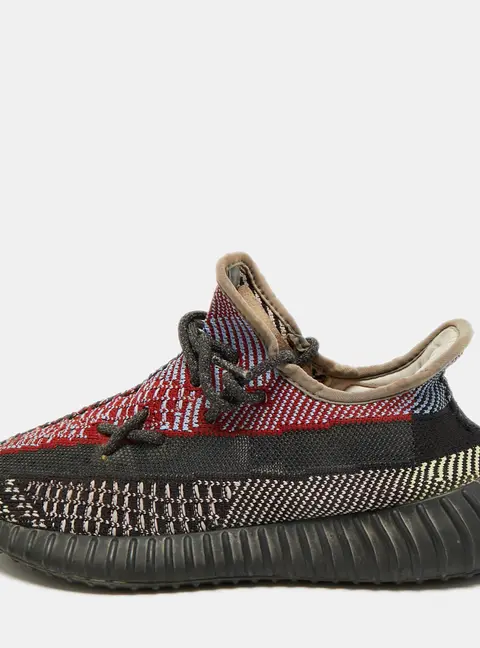 Yeezy x Adidas Boost 350 V2 Yecheil (Non-Reflective) Size 40.5 Multicolor Knit Fabric Low Top Sneakers