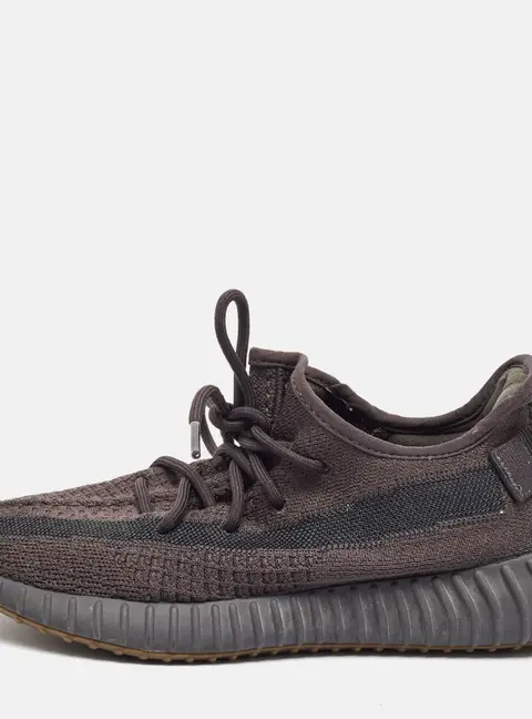 Yeezy x Adidas Boost 350 V2 Cinder Size 40.5 Dark Grey Knit Fabric Low Top Sneakers