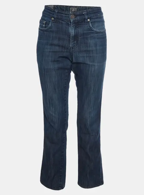 Z Zegna Blue Denim Straight Leg Slim Fit Jeans L/Waist 32"