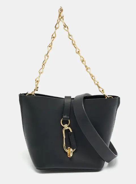 Zac Posen Belay Black Leather Crossbody Bag