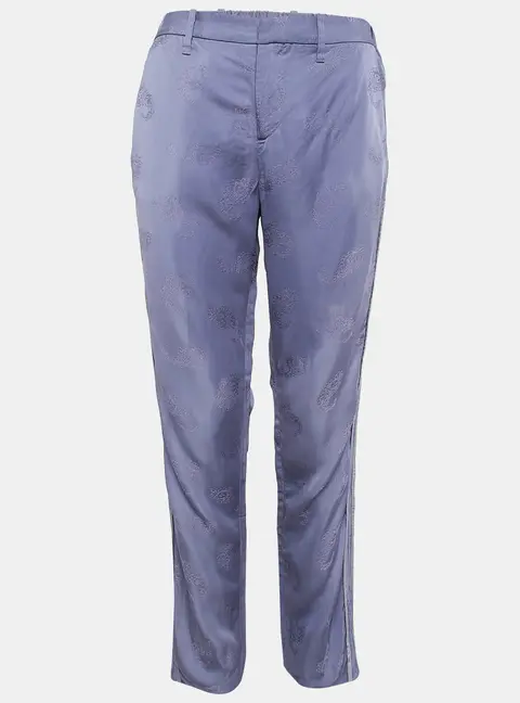 Zadig & Voltaire Lavender Floral Jacquard Trousers M
