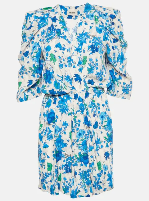 Zadig & Voltaire Multicolor Printed Ruz Crepe Garden Flowers Dress XS