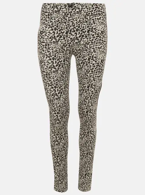 Zadig & Voltaire White/ Black Leopard Print Legging M