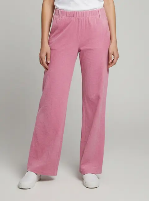 Zadig & Voltaire Pink Parfait Daim Froisse Pants M