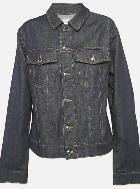 Zadig & Voltaire Blue Denim Button Front Jacket XL