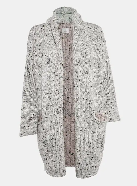 Zadig & Voltaire Grey Knit Open Front Cardigan XS/S