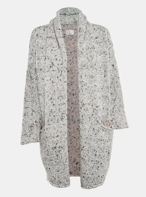 Zadig & Voltaire Grey Knit Open Front Cardigan XS/S