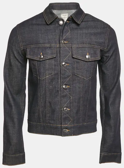 Zadig & Voltaire Blue Denim Button Front Base Brut Jacket XS