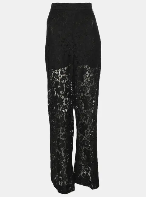 Zimmermann Black Lace Palazzo Pants S