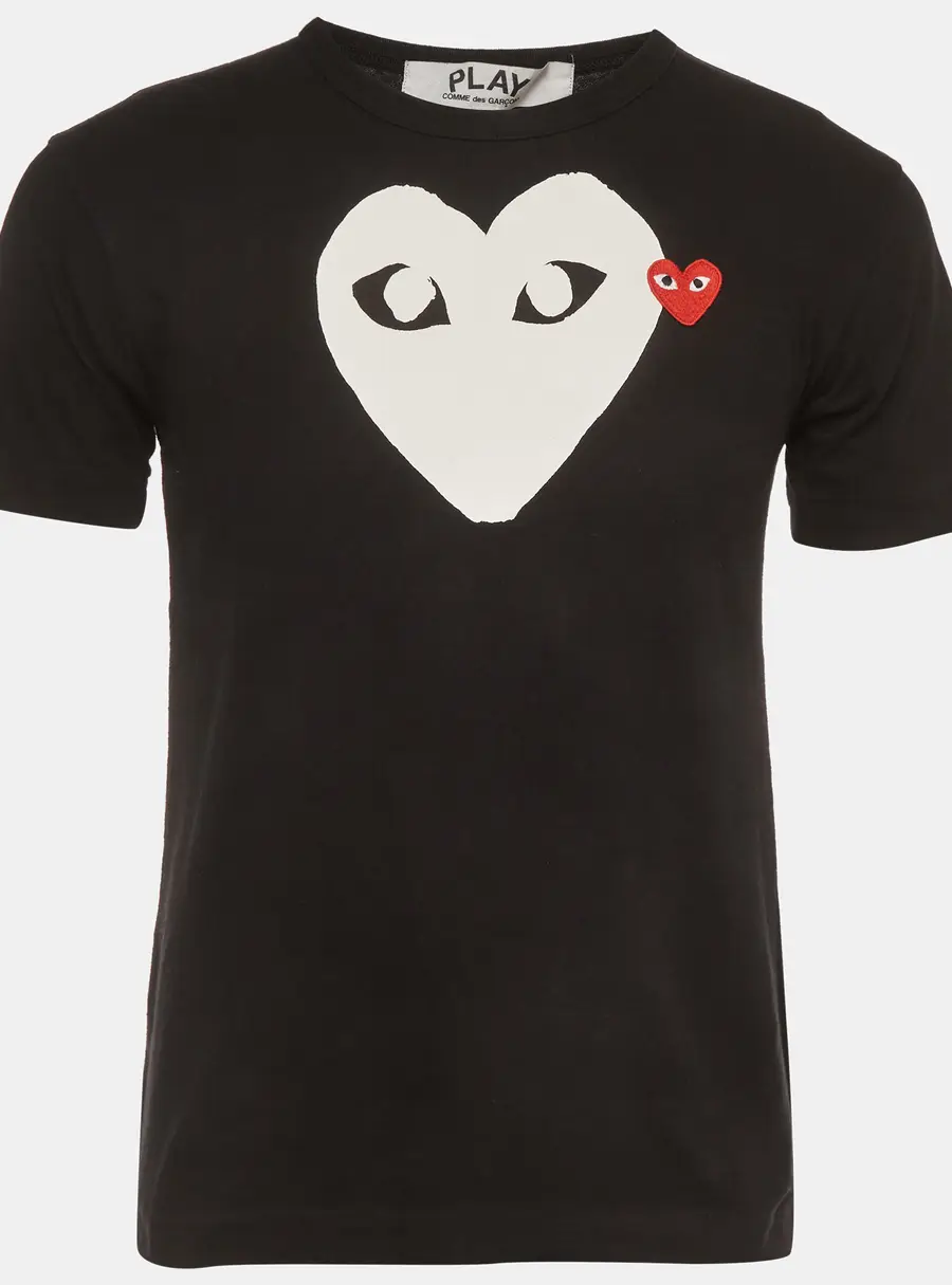 TAO Comme des garcons Black Printed Jersey Short Sleeve T-Shirt M