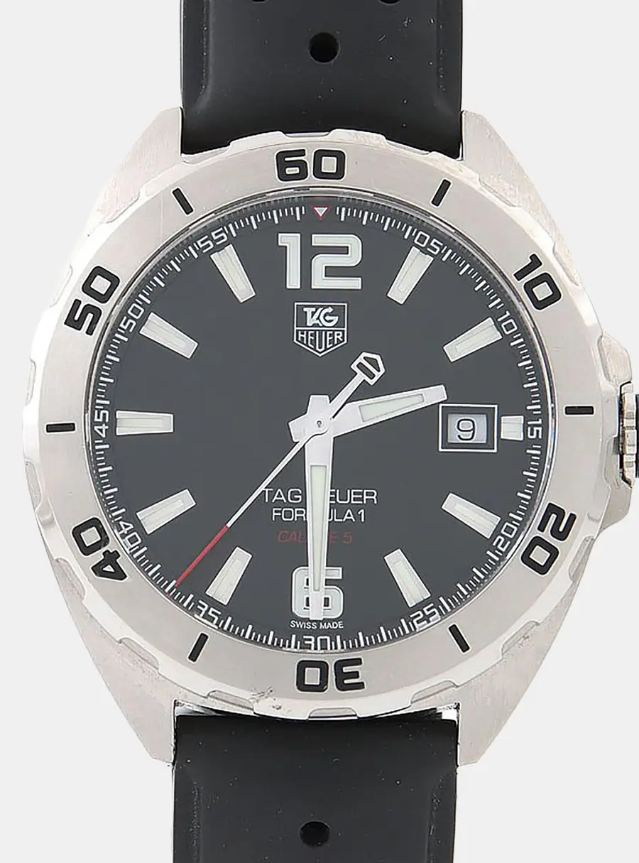 Tag Heuer Formula 1 Calibre 5 WAZ2113.FT8023 Black Stainless Steel Automatic Men's Wristwatch 41mm