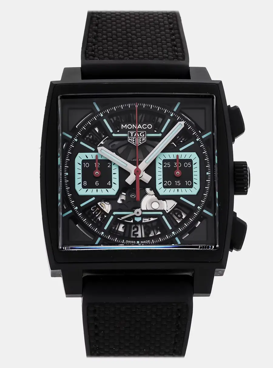 Tag Heuer Monaco CBL2184.FT6236 Black Titanium Automatic Men's Wristwatch 39mm