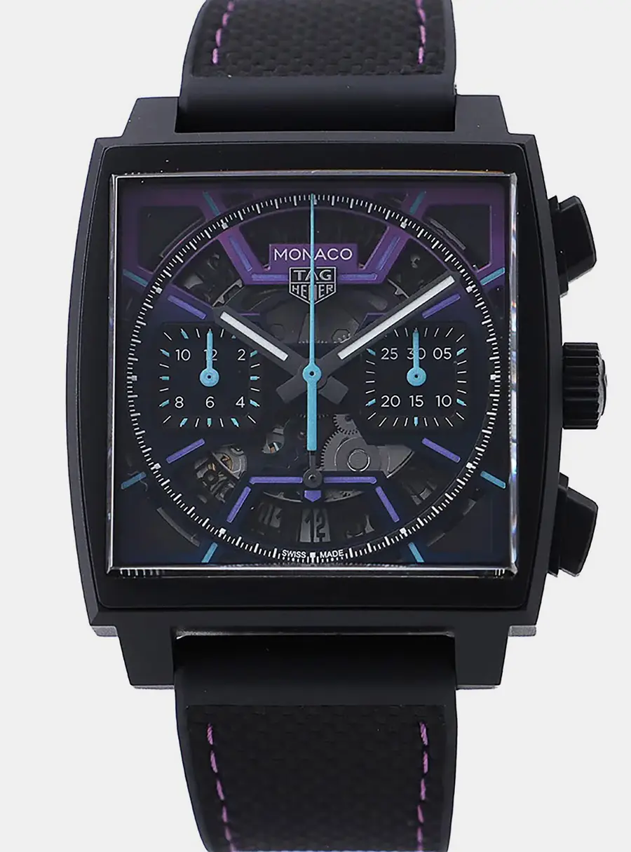 Tag Heuer Monaco Limited Edition CBL218E.FT6312 Black Titanium Automatic Men's Wristwatch 39mm